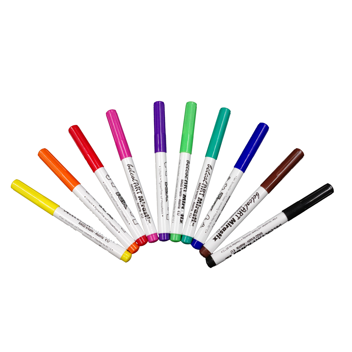 250236_1.jpg belcolART Stoffmalstifte Mirastix Tex 10 Stück in 10 Farben – Bild 1