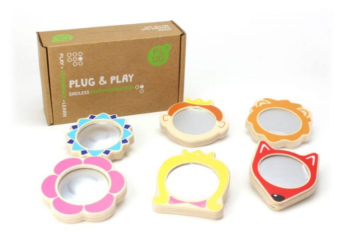 Plug It Smart Plug und Spiegel-Set besteht aus: Basis-Platte + Spiegel-Set + Plug Set – Bild 4
