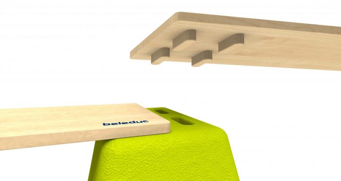 beleduc Seat & Play - 2 XL Holz-Sitzbretter, Set 4 – Bild 2