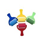 Schwammroller 7 cm 4er-Set