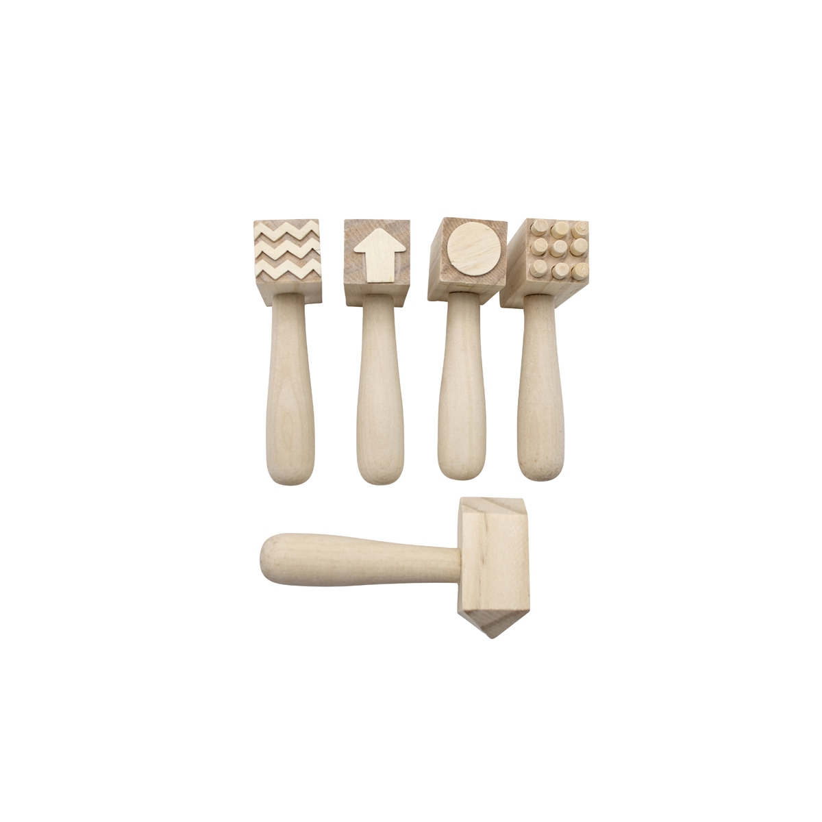 370074_1.jpg Musterhämmer Holz 5er-Set – Bild 1