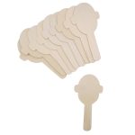 Gesichter Holzbastelstäbchen 10er-Set