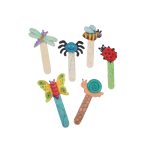 Insekten Holzbastelstäbchen 6er-Set – Bild 2