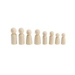 Menschenfamilie aus Holz 8er-Set