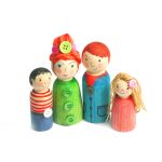 Menschenfamilie aus Holz 8er-Set – Bild 2