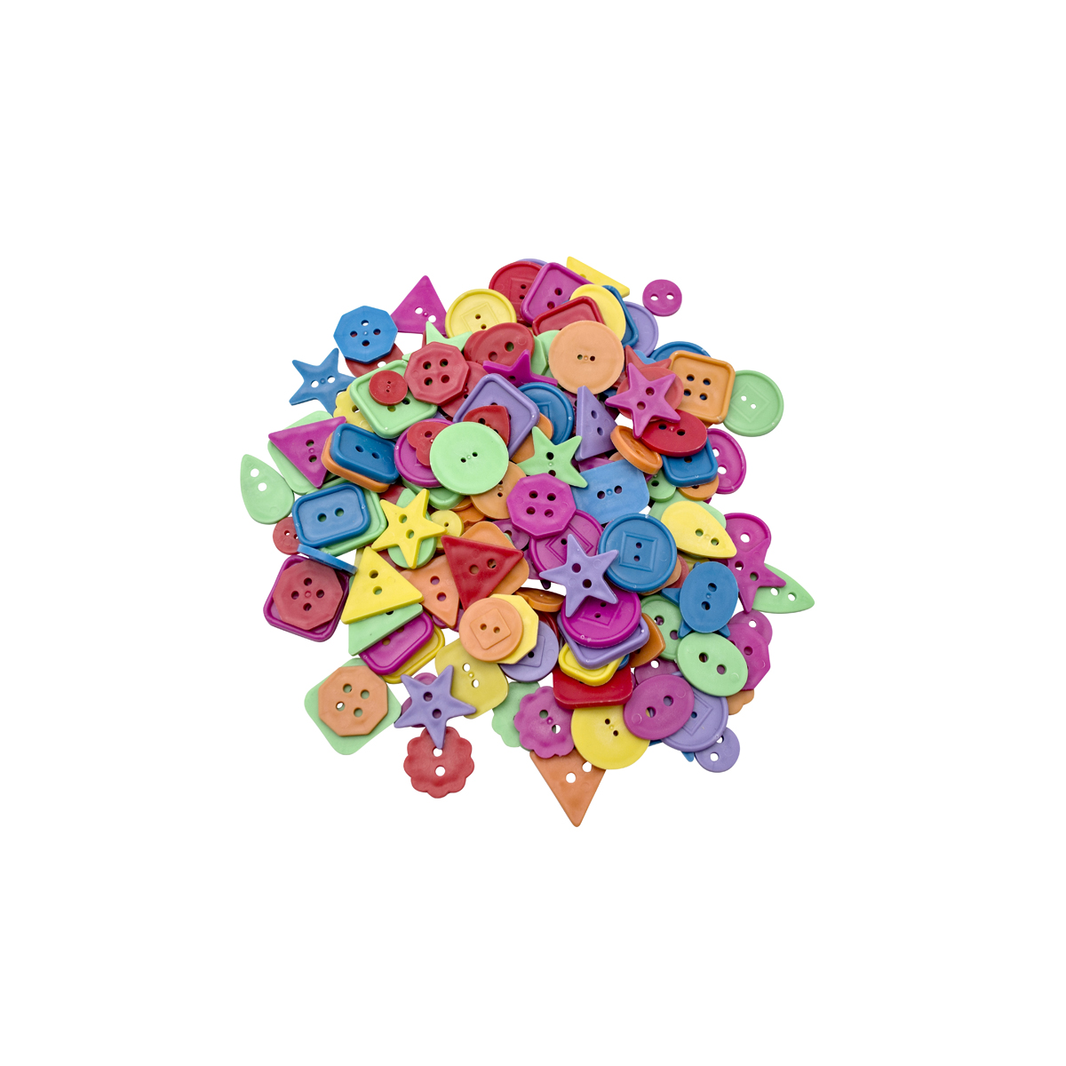 370133_1.jpg Bunte Knöpfe 450g – Bild 1