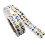 Bunte Augensticker auf der Rolle 2000er-Set