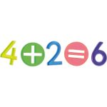 Regenbogen Zahlen und Mathe-Zeichen – Bild 4