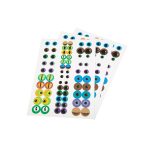 Bunte Augensticker 204er-Set