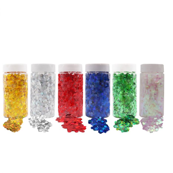 Glitter 6 mm 200 g – Farbe wählbar – Bild 5