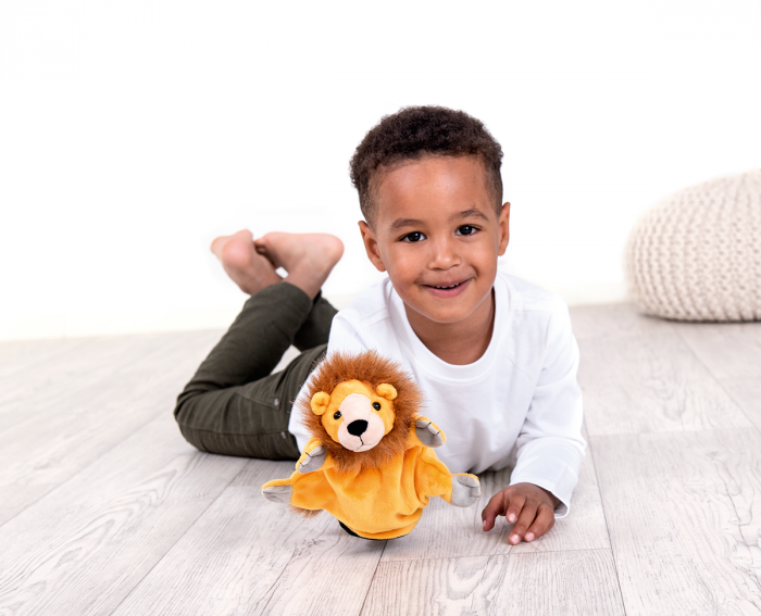 Handpuppe Löwe – weiche Tier-Handpuppe von beleduc – Bild 6