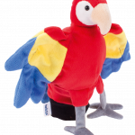 Handpuppe Papagei – weiche Tier-Handpuppe von beleduc