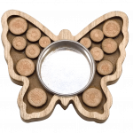 3D-Teelichthalter „Schmetterling“ – Holz-Bastelrohling von beleduc