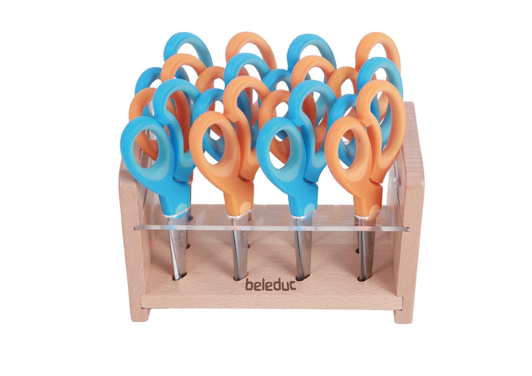 52095-2-product-RGB.jpg beleduc Bastelscheren Soft Grip & Ständer, 13 tlg. – Bild 1