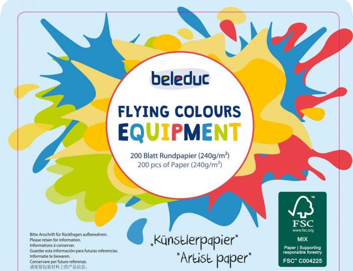 200 Blatt Künstlerpapier 240 g/m² für Flying Colours von beleduc – Bild 2