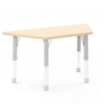 Tisch Owlaf trapezförmig 115 × 60 cm, höhenverstellbar – Oberfläche wählbar