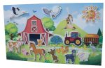 Didactino Schallfresser Steckbild Bauernhof 100 × 60 cm