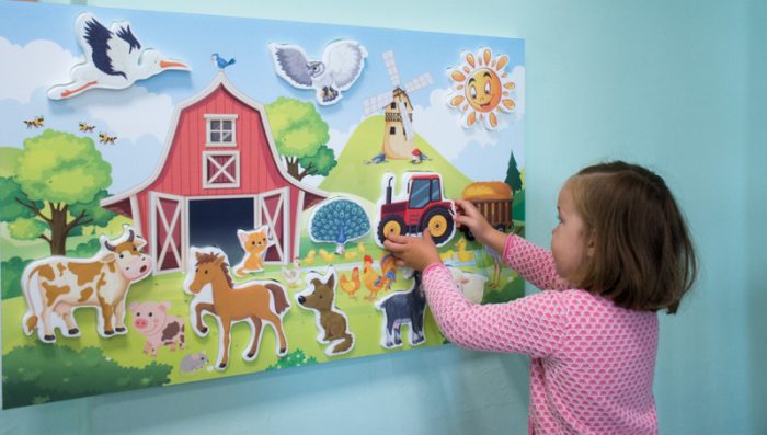 Didactino Schallfresser Steckbild Bauernhof 100 × 60 cm – Bild 3