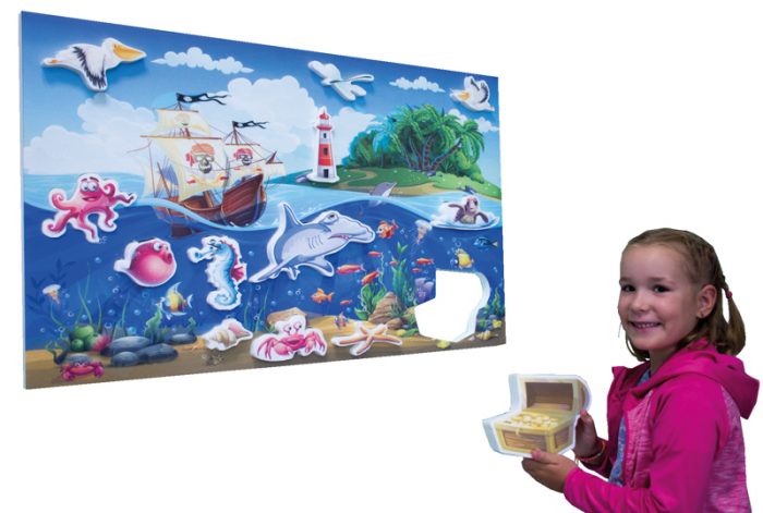 Didactino Schallfresser Steckbild Meer 100 × 60 cm – Bild 4