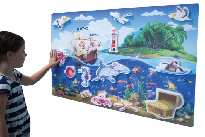 Didactino Schallfresser Steckbild Meer 100 × 60 cm – Bild 5