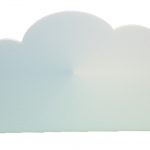 Didactino Schallfresser Wolke Himmelblau 120 × 60 cm