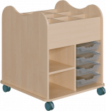 Bastelwagen "Kreativo" mit 8 ErgoTray Boxen