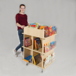 Präsentationswagen für Bücher, mit 18 Fächern – Bild 2