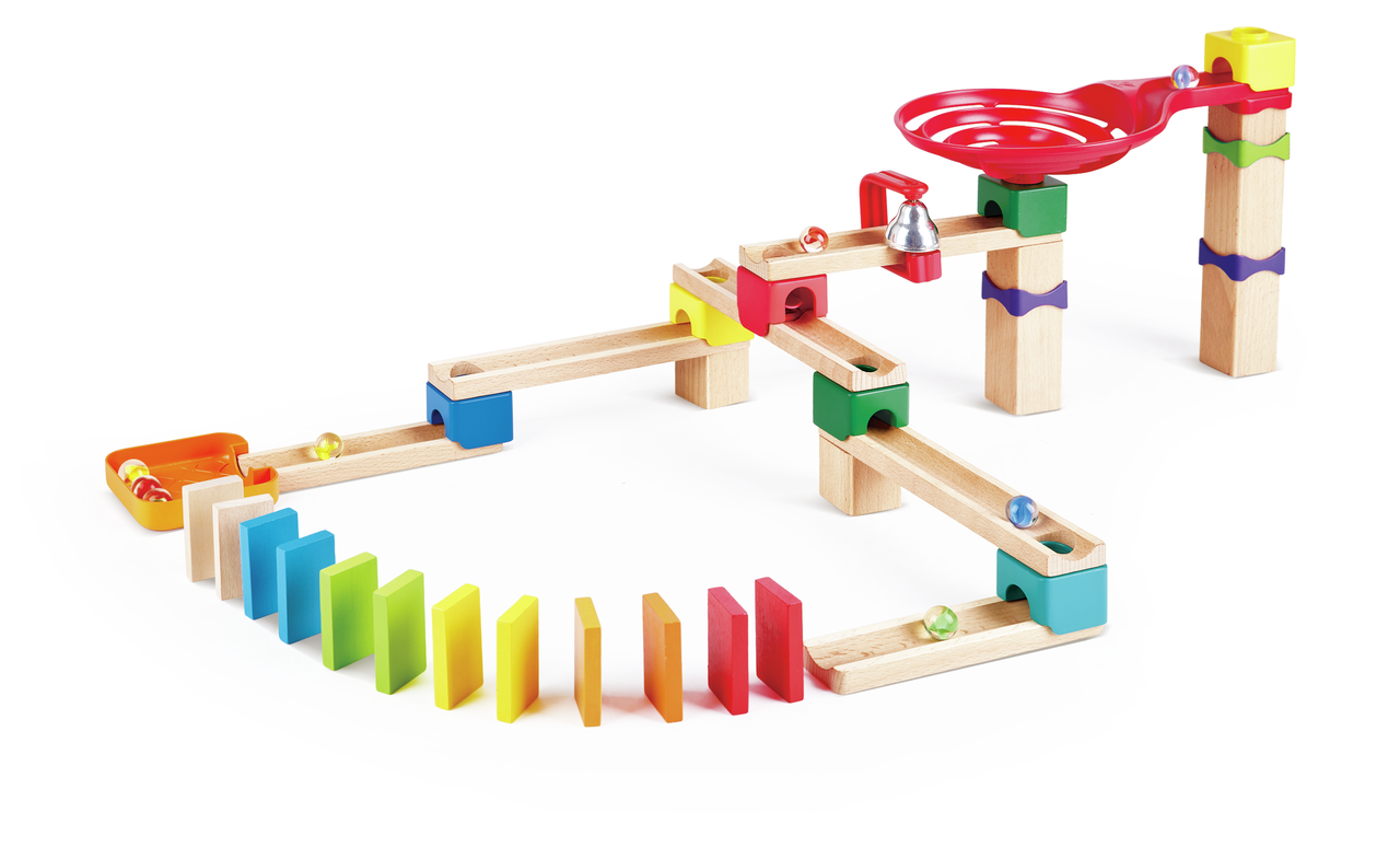 E1102_1.png Zweispurige Murmelbahn mit Domino – Bild 1