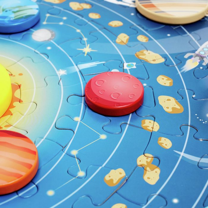 Sonnensystem-Puzzle mit LED-Sonne – Bild 3