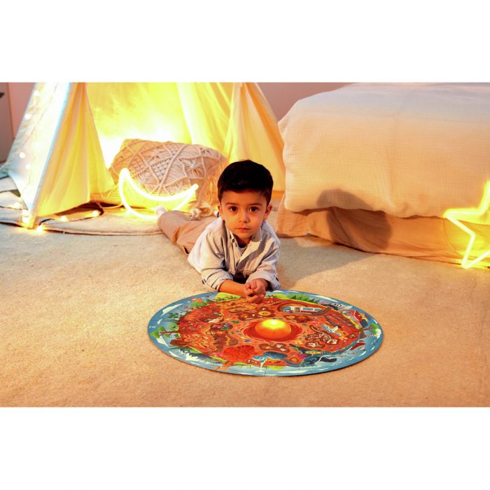 Puzzle „Unter der Erde“ mit LED-Erdkern – Bild 2