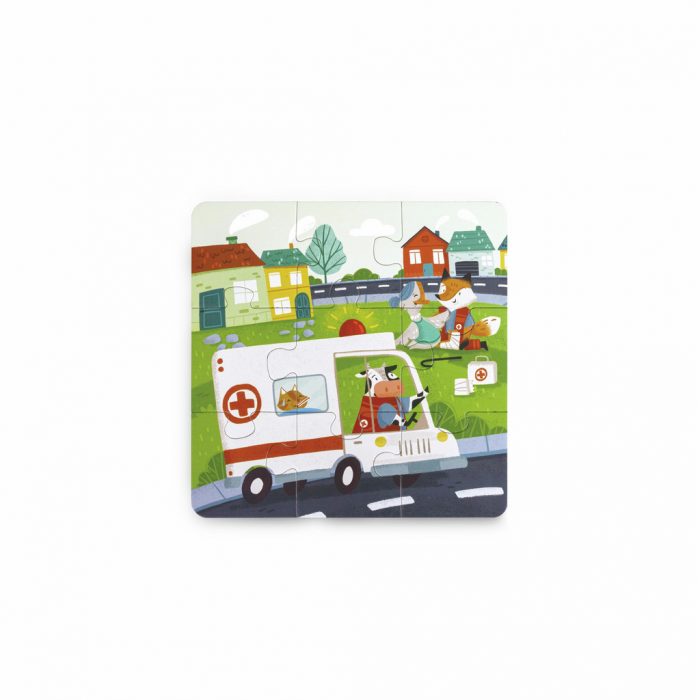 Rettungsfahrzeuge-Puzzle-Set – Bild 3