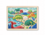 Dino-Puzzle mit Gestaltungsrückseite