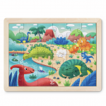 Dino-Puzzle mit Gestaltungsrückseite