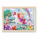 Einhorn-Puzzle mit Gestaltungsrückseite