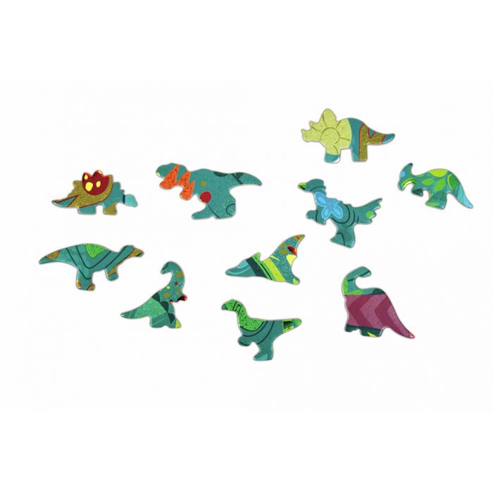 Schimmerpuzzle „Dinosaurier“ – 200 Teile – Bild 3