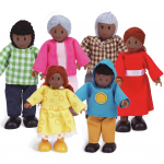 Puppenfamilie – Dunkle Hautfarbe