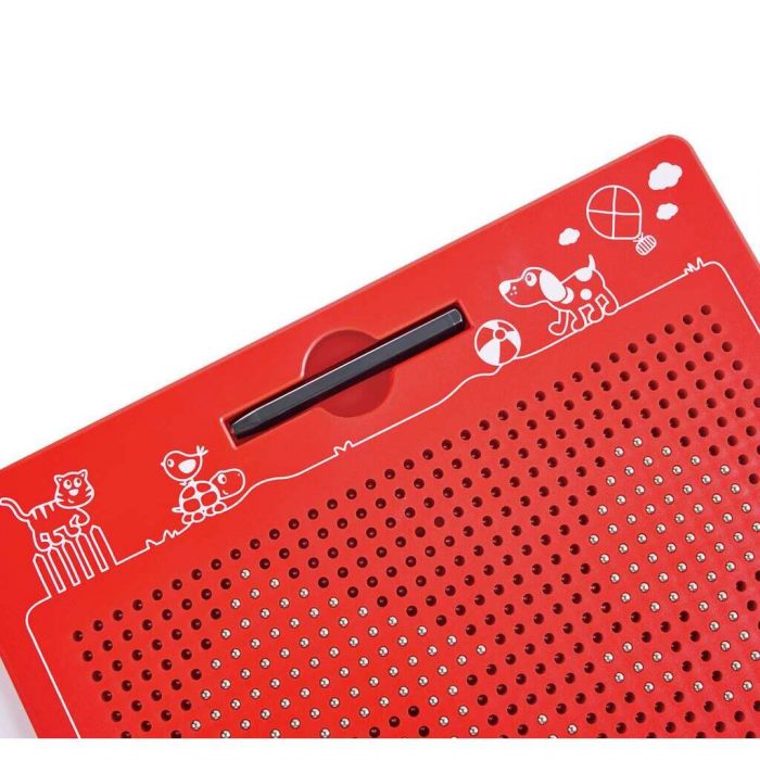 Magnetische Zeichentafel, rot, groß – Bild 3