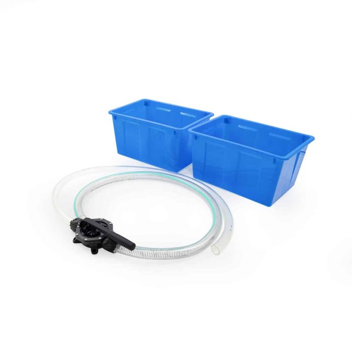Pumpe mit Schlauch + 2 Wasserboxen, je 30 l – Bild 2