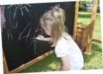 Outdoor-Kreidetafel mit 4 Standfüßen – Bild 2