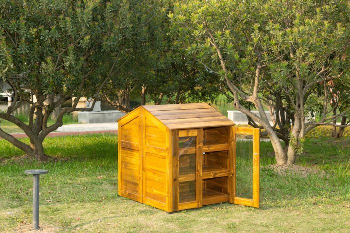 Outdoor-Schrank mit transparenten Türen – Bild 2