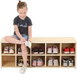 Kindergarten Schuhregal für 10 Paar Schuhe
