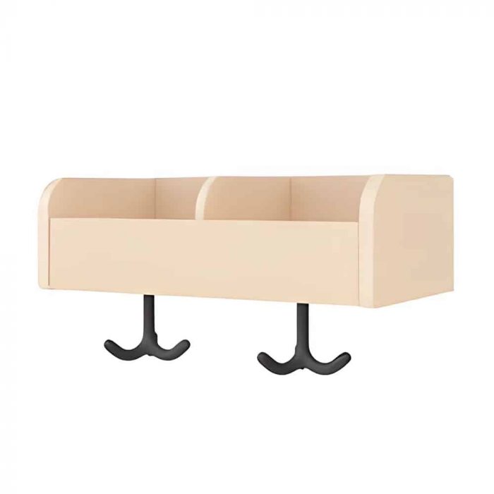 Garderobenablage mit Fächern und Haken – Bild 3