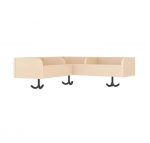 Garderoben-Eckablage mit Fächern und Haken – Bild 2