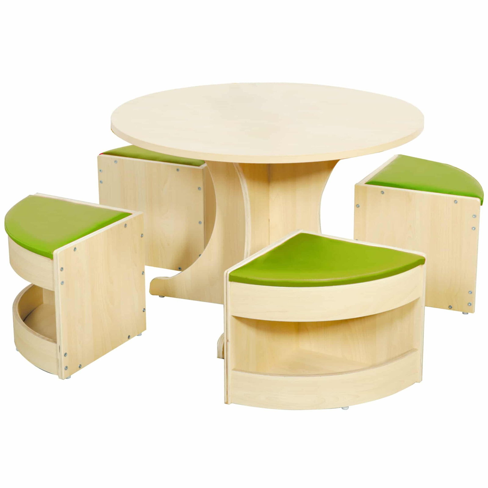 KB4-NX15001-Round-Table-Chair-Set_gruen-scaled-1.jpg Sitzgruppe, 5-teilig – Bild 1