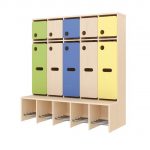 Komplett-Garderobe – 2–6 Plätze, Sitzhöhe wählbar