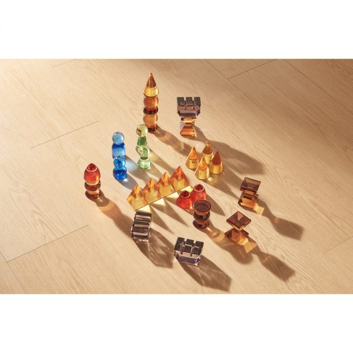 Build-My-Castle 119 Teile Transparent Acryl Holz – Bild 4
