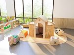 Indoor-Spielhaus mit Boden-Matratze – Bild 2