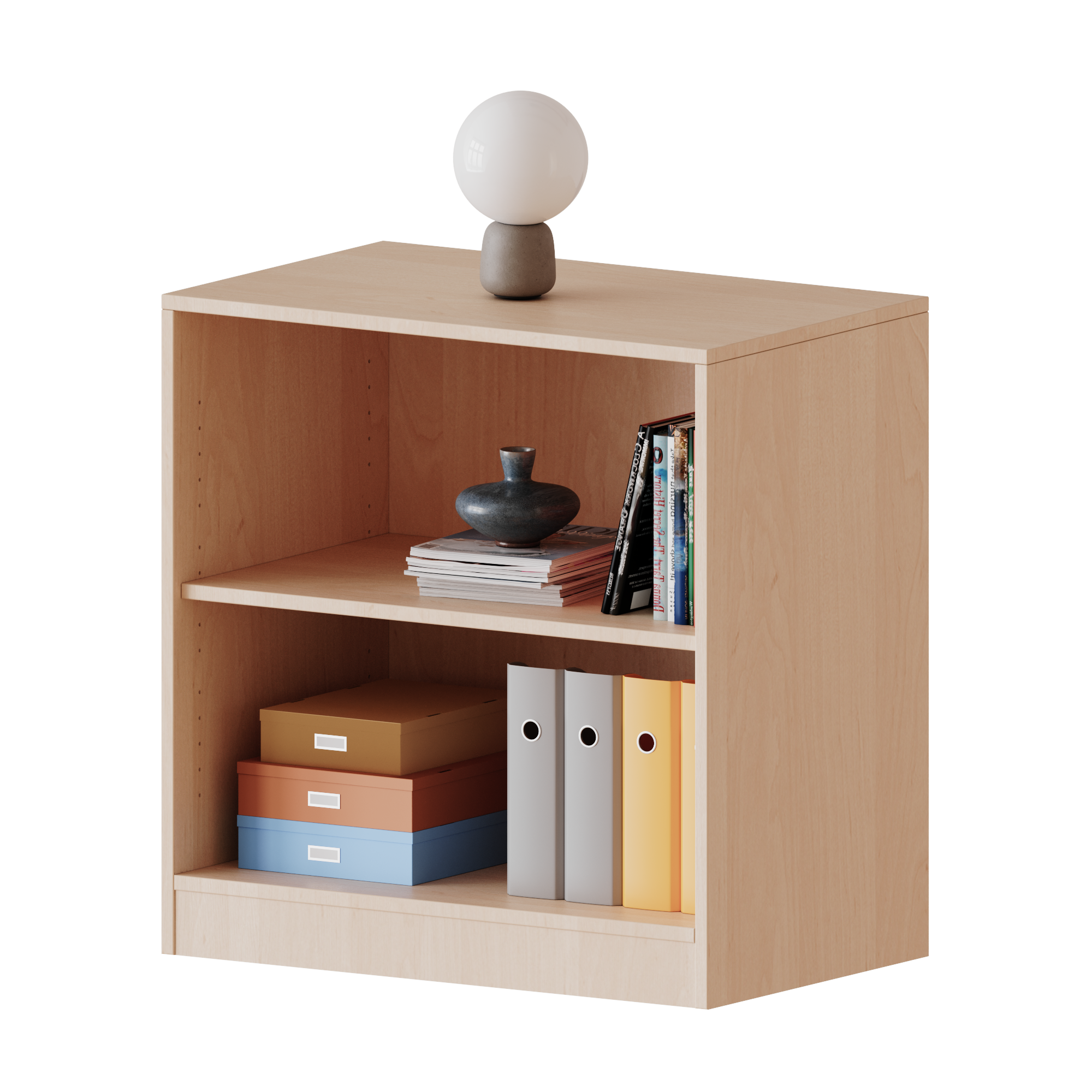 R6042R.png Regal, 2 Ordnerhöhen - Serie evo 180 von Conen – Bild 1