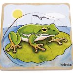 beleduc Lagen-Puzzle „Frosch“ – Entwicklung in 4 Lagen