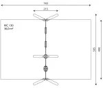 Dreifachschaukel ROBINIA mit normalen Sitzen 240 cm – Bild 2